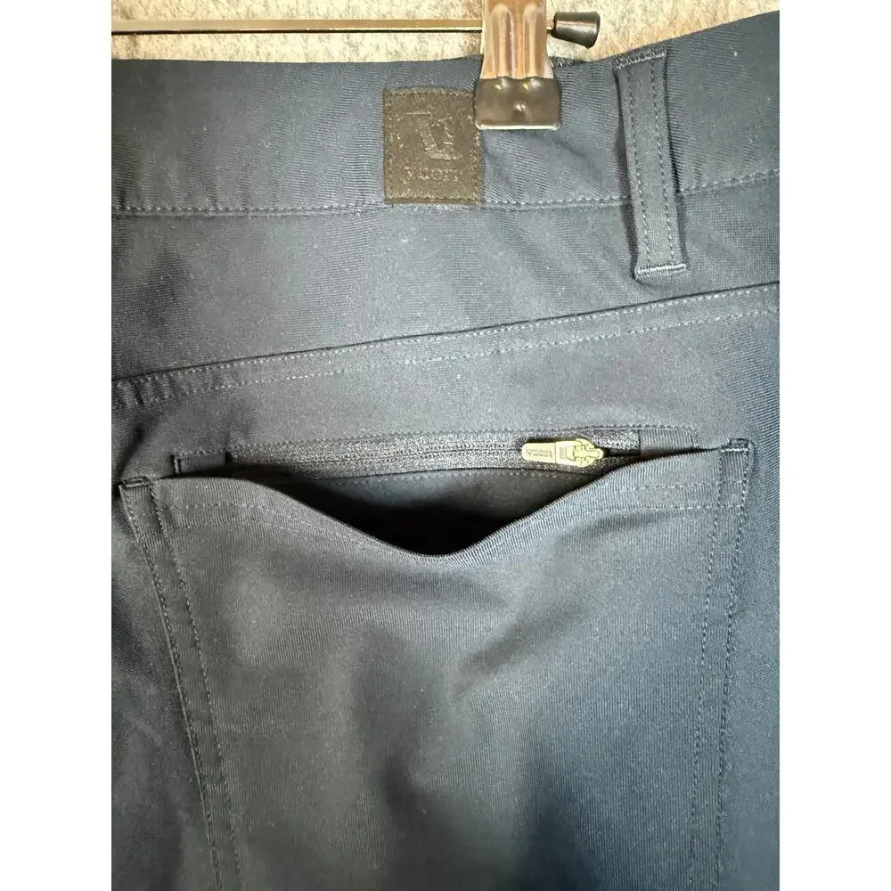 Vuori Pants Mens Meta Athletic Slim Chino Navy Blue 36x31 Stretch Golf V4009